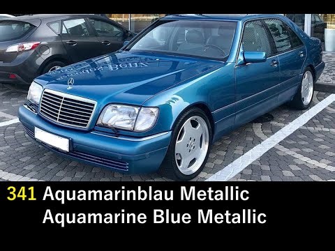 108. FACTORY COLORS MERCEDES S W140 1991-1998