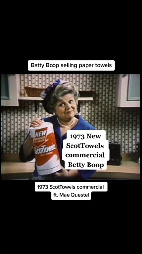 #1970 #scots #papertowel #commercial #bettyboop