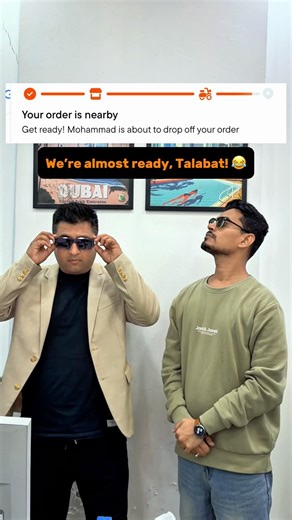 Talabat order deserves a 5-star welcome. #Talabat #DubaiVibes #ViralReels #ForyouUAE #Lifestyle