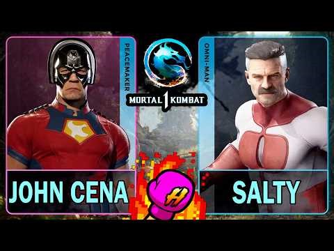 MK1 John Cena (PEACEMAKER) VS Salty (OMNI-MAN)🥊Mortal Kombat 1🥊4K 60ᶠᵖˢ