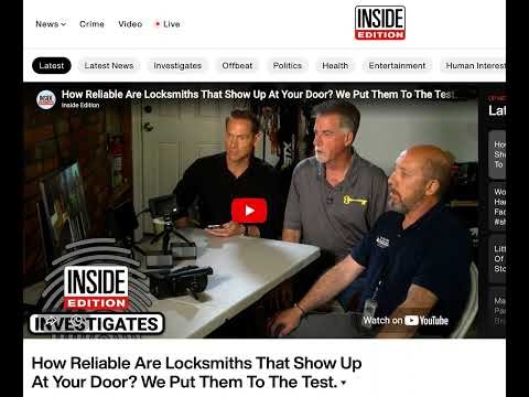 Top Security Locksmiths Helps Inside Edition Expose Locksmith Scams Operating Across New Jersey