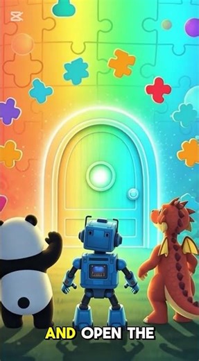 The Color Portal Opens 🌈 | Robot Panda & Baby Dragon cartoon | Episode 3 #facts