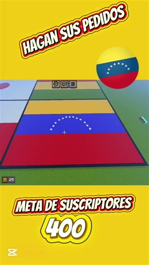 banderas en Minecraft #minecraft #luiscraft #venezuela #paratiiii