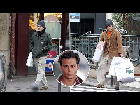 Johnny Depp’s look-alike son Jack, 22, spotted out in Paris in rare sightings over the holidays