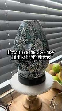 How to use Scentsy diffuser light settings step by step 💡
