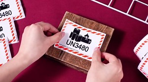 500 Pcs UN3480 Lithium Battery Labels - 4 x 2.75 Inch Adhesive Safety Stickers for Smaller Packages Only Shipping Lithium Batteries