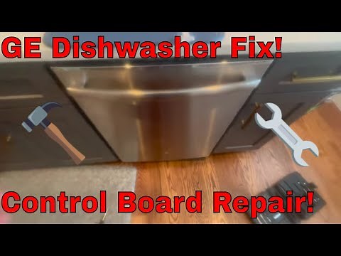 GE DISHWASHER REPAIR! Easy Fix! CONTROL BOARD FIX! GE DISHWASHER MODEL GDT655SSJ5SS Control Board!