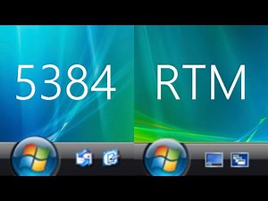 Windows Vista Build 5384 vs RTM!