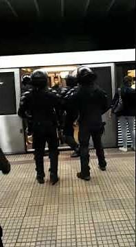 Suporteri steliști luați de jandarmi din metrou