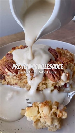 High Protein Vanillesauce aus 3 Zutaten! (Rezept findest du in den Kommentaren) 💫💫 #highprotein