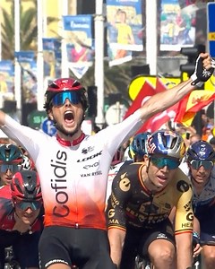 51K views · 3K reactions | Timed to perfection  Victor Lafay caught everyone by surprise with his attack under the flame rouge and took a well-earned stage win for Team Cofidis | Velon CC | Facebook