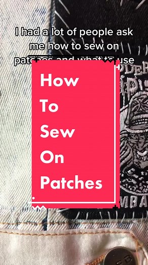 DIY Punk Clothing: How to Sew on Patches