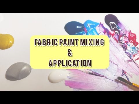 Fabric paint mixing and application (Part 1) | Project 1| Lesson 18