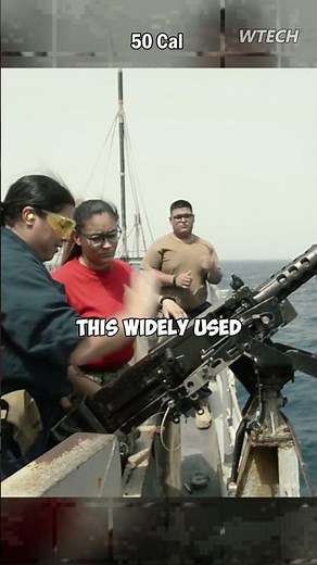 Loading and firing a heavy machine gun in a training exercise