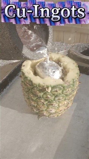 Melting Cast Aluminum Pineapple Pour! - ASMR - Trash to Treasure