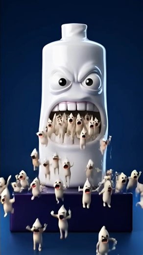 Toothpaste Scream #3danimation #viral #viralvideo #youtube