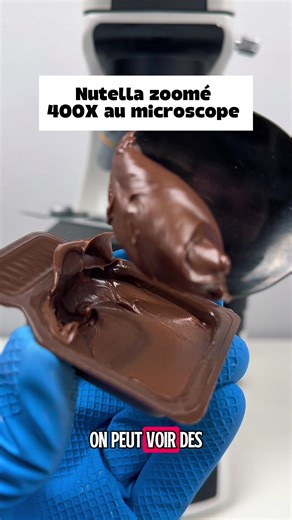 Du nutella au microscope ! #france #microscope #science