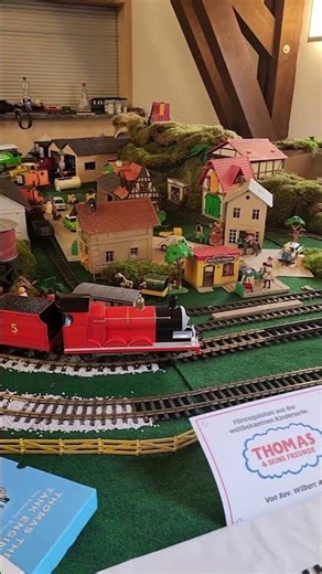 James the red engine #train #retro #modeltrains #ttte #james