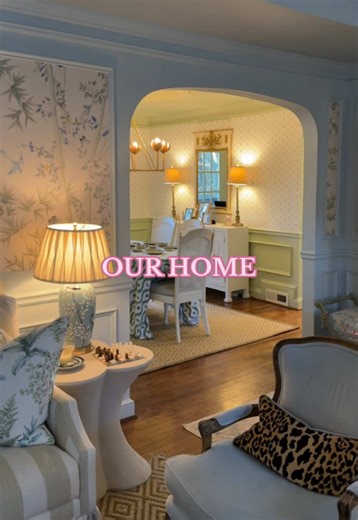 POV: you decorate with estate sales, eBay, fb marketplace, etsy & couches/ green chairs from @maedavisinteriors 🫶🏼 everything in our dining room with the exception of the chandelier is actually a secondhand find!! I was so excited when Mae Davis reached out about working together because their furniture and designs match my style so perfectly!! Their Alice Sofa in Citron Stripe & Charlotte Chairs in Lulu Sage were the perfect finishing touch for our new living room 🤍 & Disclaimer: our couch &