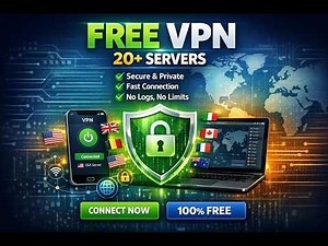 Fast VPN with 20+ Free Servers