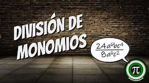 División de monomios