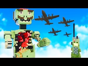 I Destroyed Giant Zombies with Massive Airstrikes in Teardown!