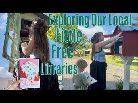 Little Free Library Adventure! 📚| Exploring Local Little Free Libraries with my Daughter! 💚