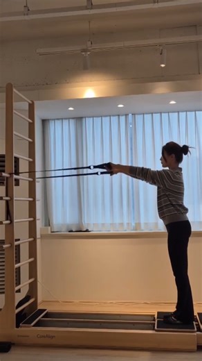 When alignment meets flow. Who else is taking their CoreAlign® for a spin this week? 🤩 📸: @pilates__hyo on Insta . . . See important safety info here: https://bit.ly/3TNYrYn | Balanced Body, Inc.
