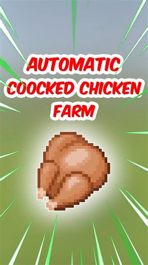 SIMPLE AUTOMATIC CHICKEN FARM 😍 #minecrafttips