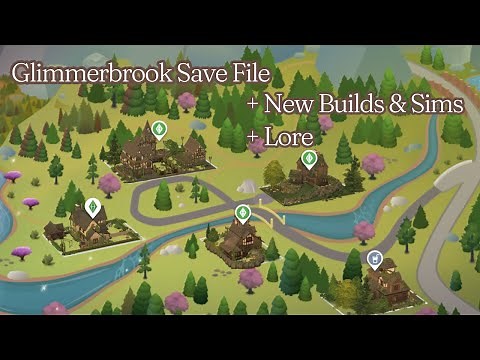 Sims 4 Glimmerbrook Save File Overview (Lore, 6 Builds, New Families and Console guide)