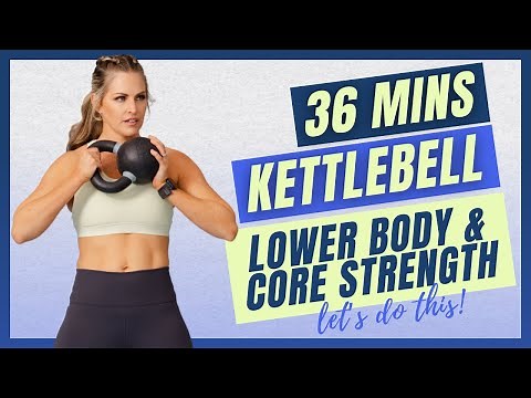 Kettlebell Lower Body & Core Strength Workout | 36 Minutes of Legs, Glutes & Abs