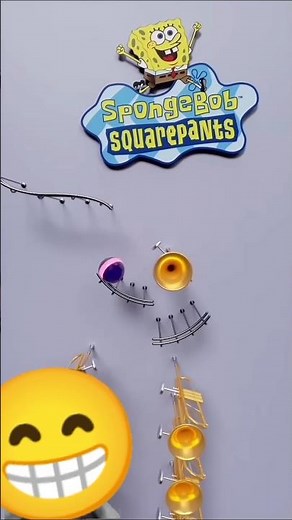 Plays Spongebob Theme with musical instruments!