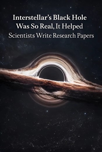 Alchetron.com on Instagram: "In Interstellar, the black hole “Gargantua” wasn’t just movie magic — it was built using real physics equations from Nobel Prize-winning physicist Kip Thorne. Instead of guessing what a black hole should look like, the filmmakers used actual scientific calculations to create one of the most accurate visual representations ever shown on screen. The result was so precise that it even led to published scientific research papers! When science and cinema come together, yo