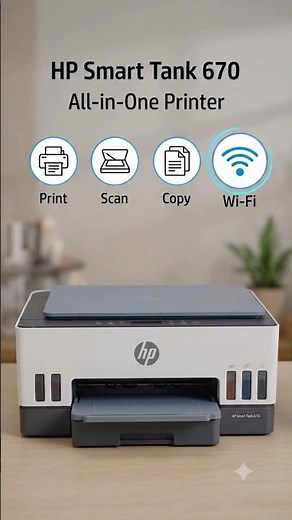 HP Smart Tank 670 🔥 Auto Duplex | WiFi | ADF | Best Ink Tank Printer for Home & Office