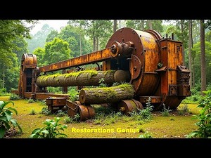 Genius Restoring a Giant Wood Saw Machine – Rusted, Broken, and Abandoned for Years