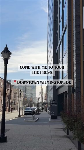 Let’s go tour The Press located Downtown Wilmington, DE! 🤩 #wilmingtonde #downtownwilmington #apartmenttour