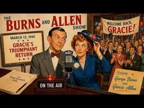 The Burns and Allen Show [03-13-1940] – Gracie’s Triumphant Return | Old Time Radio Comedy