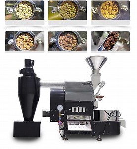 [Hot Item] Smart Cocoa Coffee Roaster Popular Mini Electric Gas Coffee Bean Roasting Machine with Grinder