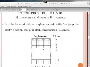 Chapitre I Architecture Générale de l'Unité Centrale d'un Ordinateur ARAB ب العربية