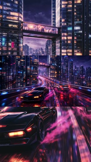 Midnight Neon Drive 🌆 🎧 · Drift Circuit (Knight Rider Mix) · 🔊 #nightdrive #synthwave #cyberpunk #neonvibes #retrowave
