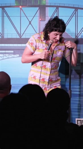 I swear these people sit up front so I can look stupid #crowdwork #stephtolev #standup #portland