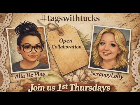 #tagswithtucks An Open Collab with @AliaDePina ; Mixed Media Tag; Junk Journal Art; Spring!
