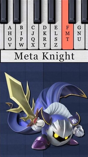 If Meta Knight's name was turned into a jingle! #kirby #piano #jingle