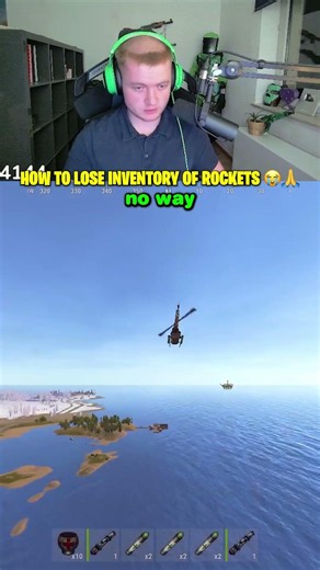 How to lose inventory of Rockets 😭🙏 #oilrats #rust #shorts