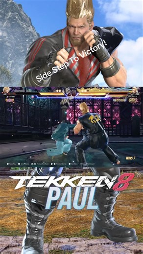 Paul Uses His Side Step Combo With Pain Vs Leo #tekken8 #shorts