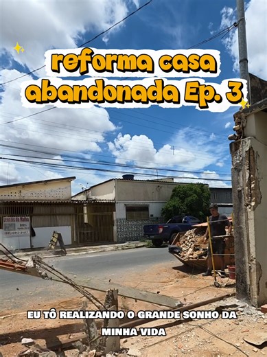 reforma da casa abandonada episodio 3. hoje é dia de trocar o portao de carros e instalar os cobogós. muita coisa aconteceu por aqui!