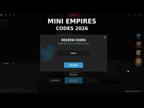 Mini Empires Codes 2026 | All New Working Roblox Mini Empires Codes (Free Rewards)