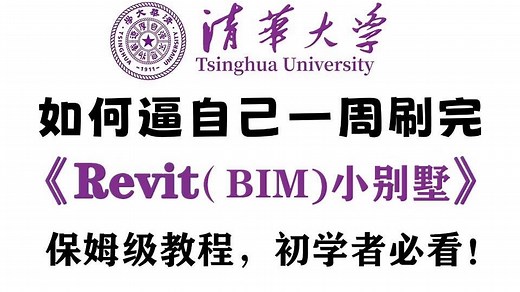 【Revit小别墅】清华大佬198小时讲完的BIM小别墅建模教程，全程干货无废话！B站最用心的Revit零基础系统教程，7 天掌握小别墅自建房BIM建模！