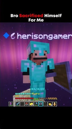 Bro Sacrificed Himself For Me #minecraft #mlgclutch #pvp #clutch #manhunt #gaming