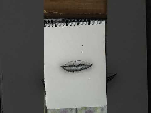 How to make lips in 3D|realistic drawing|easy drawing step-by-step|saumya Vishwakarma